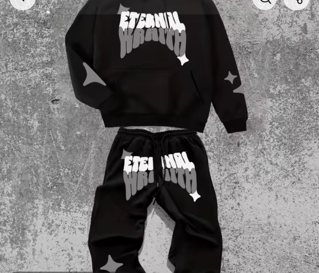 The 2025 Spring and Autumn new men's hoodie set is a casual and fashionable streetwear collection with letter prints